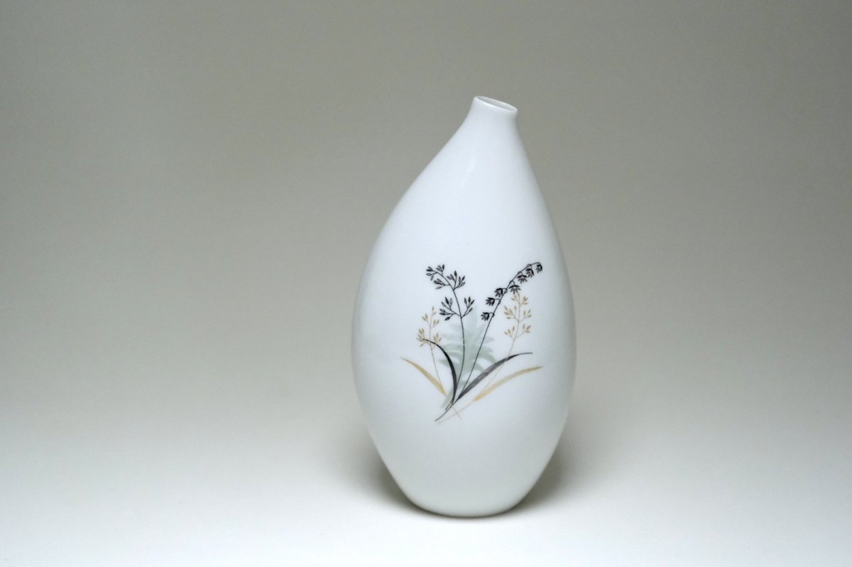 画像6: 北欧ビンテージ/ARABIA/アラビア/Esteri Tomula/エステリ・トムラ/花瓶/一輪挿し/ホワイト (6)