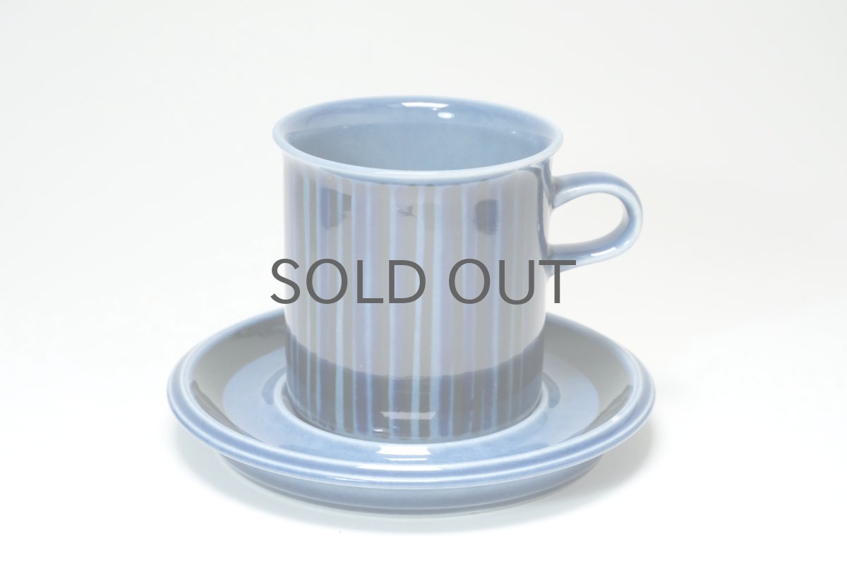 画像1: 【T様専用ページ】ARABIA/アラビア/ Gunvor Olin-Gronqvist/Kosmos/コスモス/ティーカップ＆ソーサー/貴重ブルー/No.1 (1)