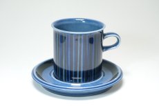 画像1: 【T様専用ページ】ARABIA/アラビア/ Gunvor Olin-Gronqvist/Kosmos/コスモス/ティーカップ＆ソーサー/貴重ブルー/No.1 (1)