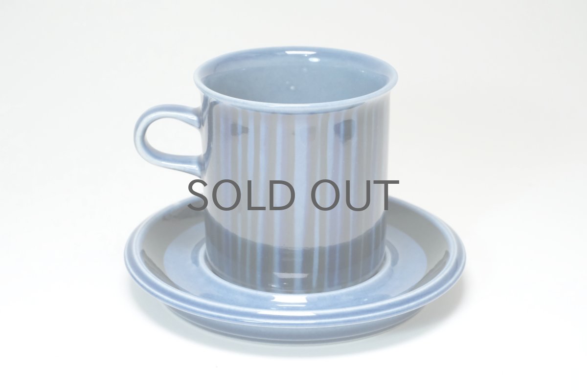 画像2: 【T様専用ページ】ARABIA/アラビア/ Gunvor Olin-Gronqvist/Kosmos/コスモス/ティーカップ＆ソーサー/貴重ブルー/No.1 (2)