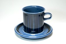 画像1: 【T様専用ページ】ARABIA/アラビア/ Gunvor Olin-Gronqvist/Kosmos/コスモス/モーニングカップ＆ソーサー/貴重ブルー/No.2 (1)
