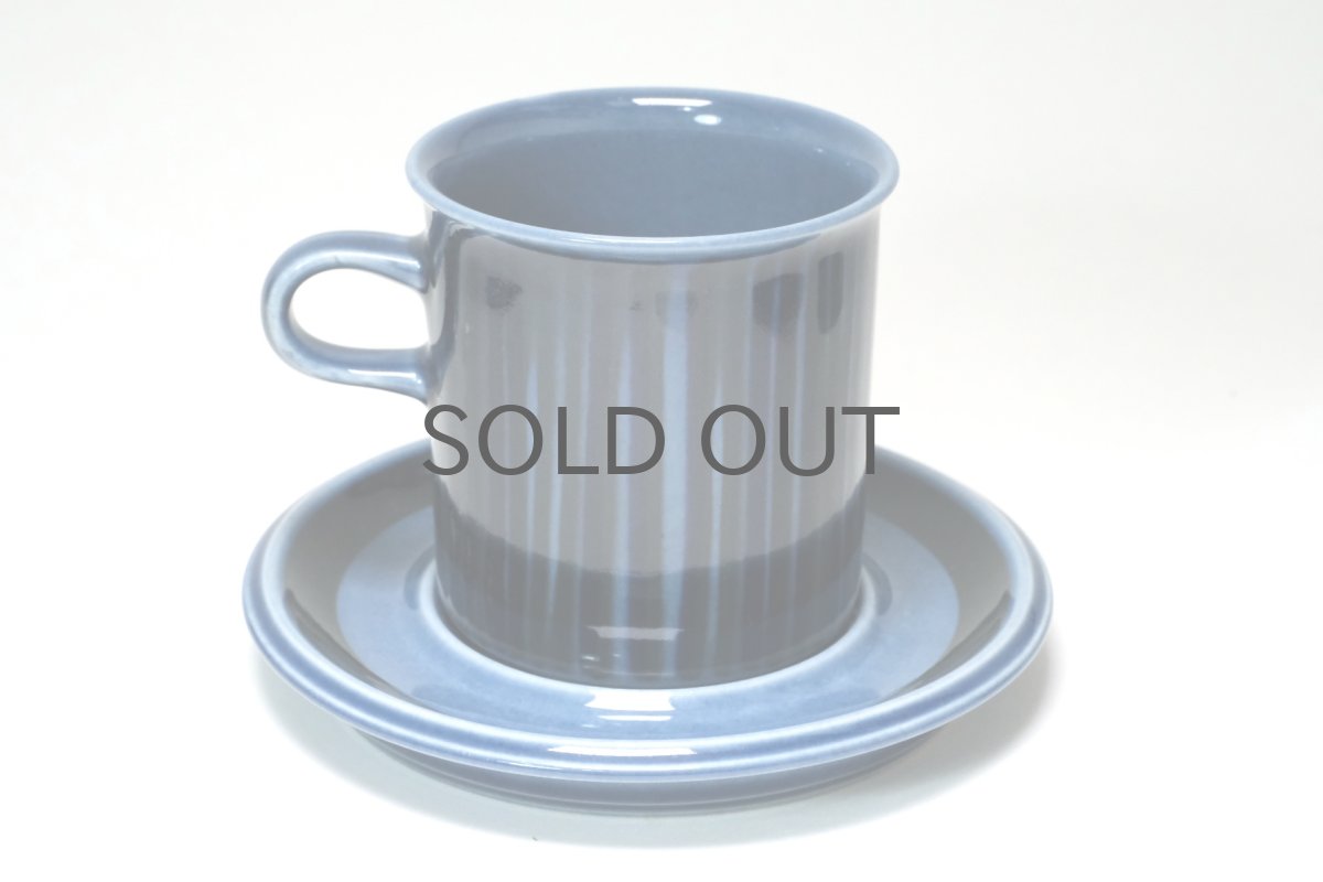 画像2: 【T様専用ページ】ARABIA/アラビア/ Gunvor Olin-Gronqvist/Kosmos/コスモス/モーニングカップ＆ソーサー/貴重ブルー/No.2 (2)