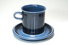 画像2: 【T様専用ページ】ARABIA/アラビア/ Gunvor Olin-Gronqvist/Kosmos/コスモス/モーニングカップ＆ソーサー/貴重ブルー/No.2 (2)