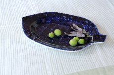 画像1: 北欧ビンテージ食器/ARABIA/アラビア/Gunvor Olin-Gronqvist/フィッシュ/オーヴァル33cm/ブルー (1)