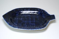 画像8: 北欧ビンテージ食器/ARABIA/アラビア/Gunvor Olin-Gronqvist/フィッシュ/オーヴァル33cm/ブルー (8)