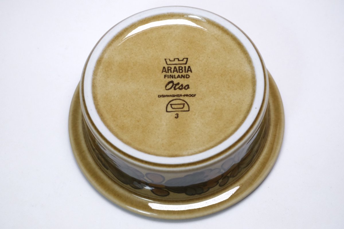 画像3:  北欧ビンテージ食器/ARABIA/アラビア/Otso/オッツォ/13cmボウル (3)