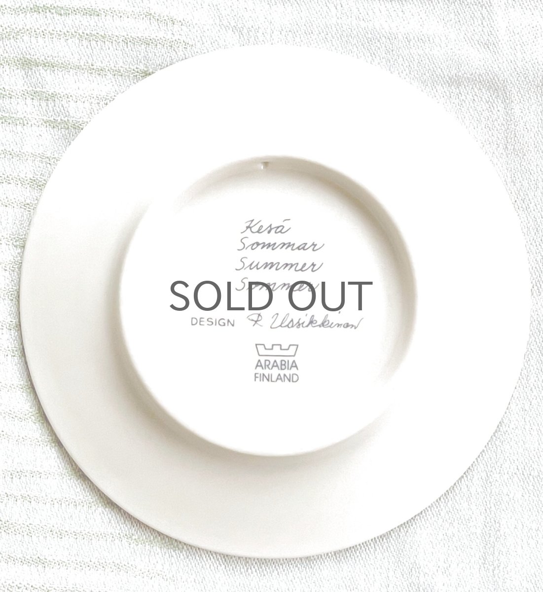 画像2: 北欧ビンテージ雑貨/ARABIA/アラビア/Raija Uosikkinen/ライヤ・ウオシッキネン/ミニウォールプレート/夏 (2)