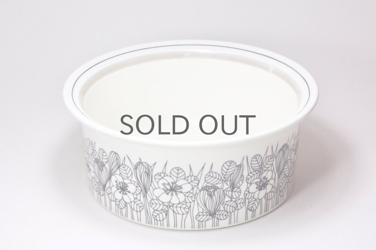 画像2: ARABIA/アラビア/Krokus/クロッカス/グレーリム/19cm/ボウル (2)