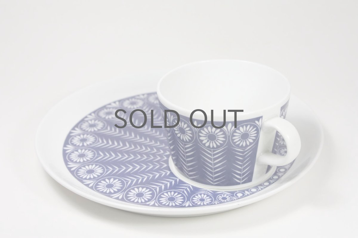 画像3: 北欧ビンテージ食器/ARABIA/アラビア/BA&BT TVset/ネイビー/ディジー (3)