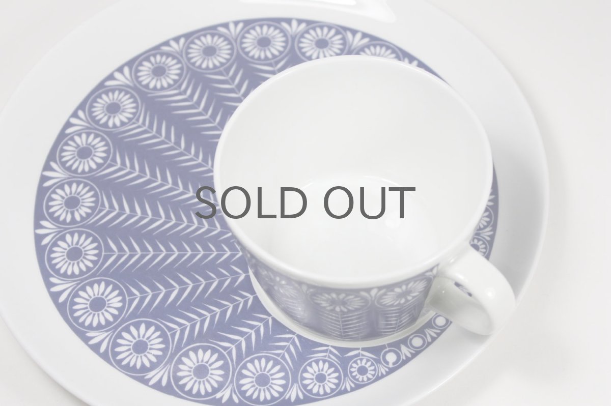 画像2: 北欧ビンテージ食器/ARABIA/アラビア/BA&BT TVset/ネイビー/ディジー (2)