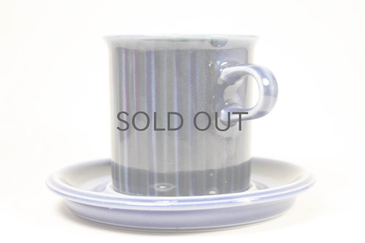 画像3: 北欧ビンテージ食器/ARABIA/アラビア/Gunvor Olin-Gronqvist/Kosmos/コスモス/モーニングカップ&ソーサー/貴重ブルー (3)