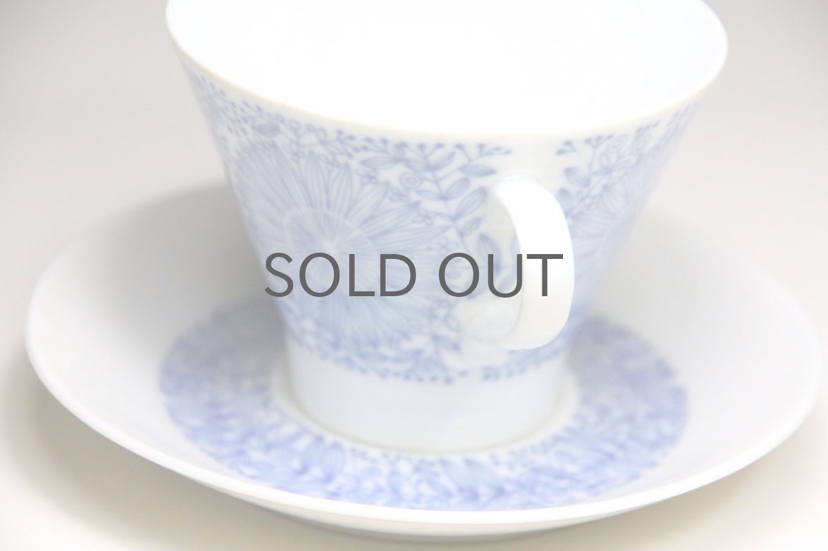 画像2: 北欧ビンテージ食器/ARABIA /アラビア/Filigran/フィリグラン/Raija Uosikkinen/コーヒーカップ＆ソーサー/ブルー (2)