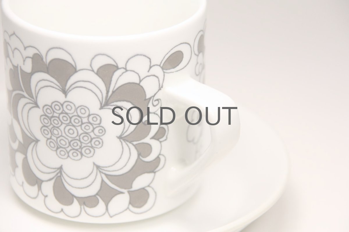 画像2: 北欧食器/ARABIA/アラビア/Gardenie/ガーデニア/カップ&ソーサー (2)