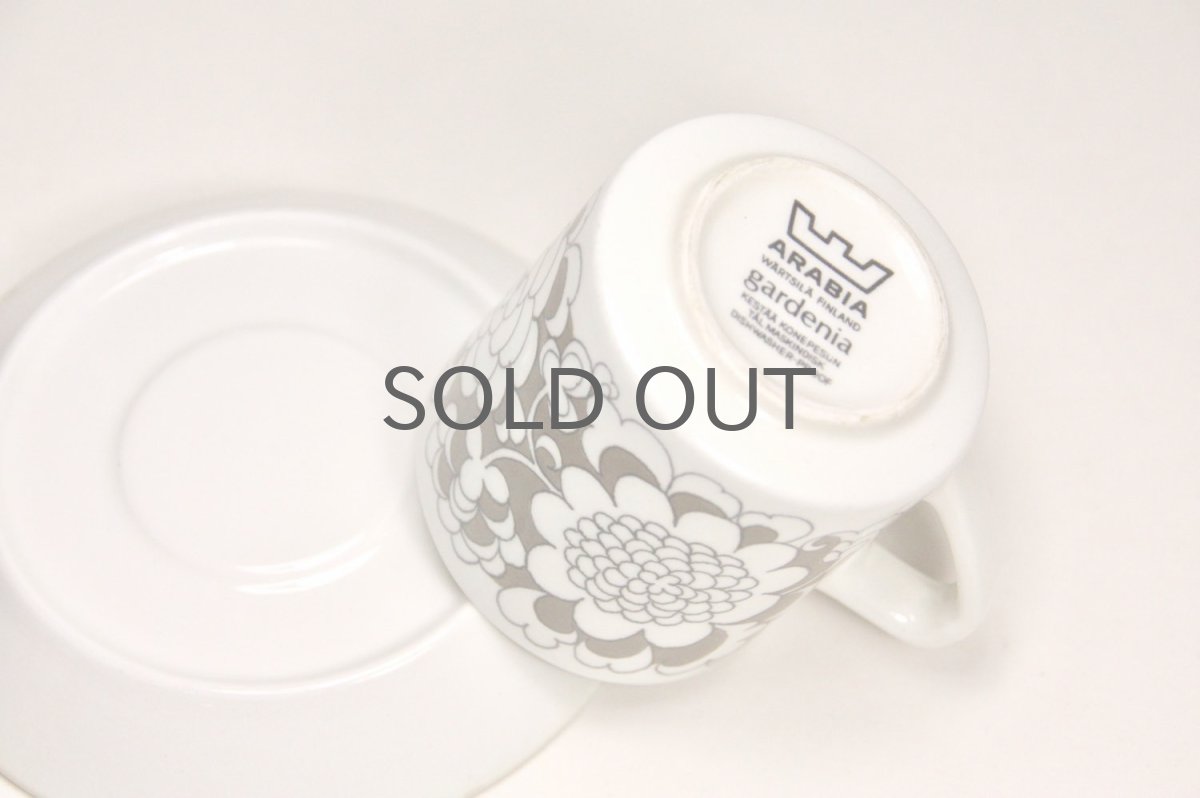 画像4: 北欧食器/ARABIA/アラビア/Gardenie/ガーデニア/カップ&ソーサー (4)