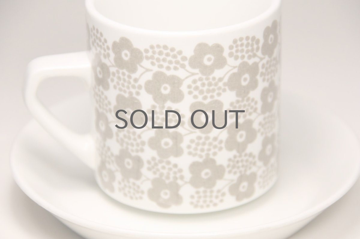 画像3: 北欧ビンテージ食器/ARABIA/アラビア/Rypale/リュパレ/コーヒーカップ＆ソーサー/グレー/ No.2 (3)