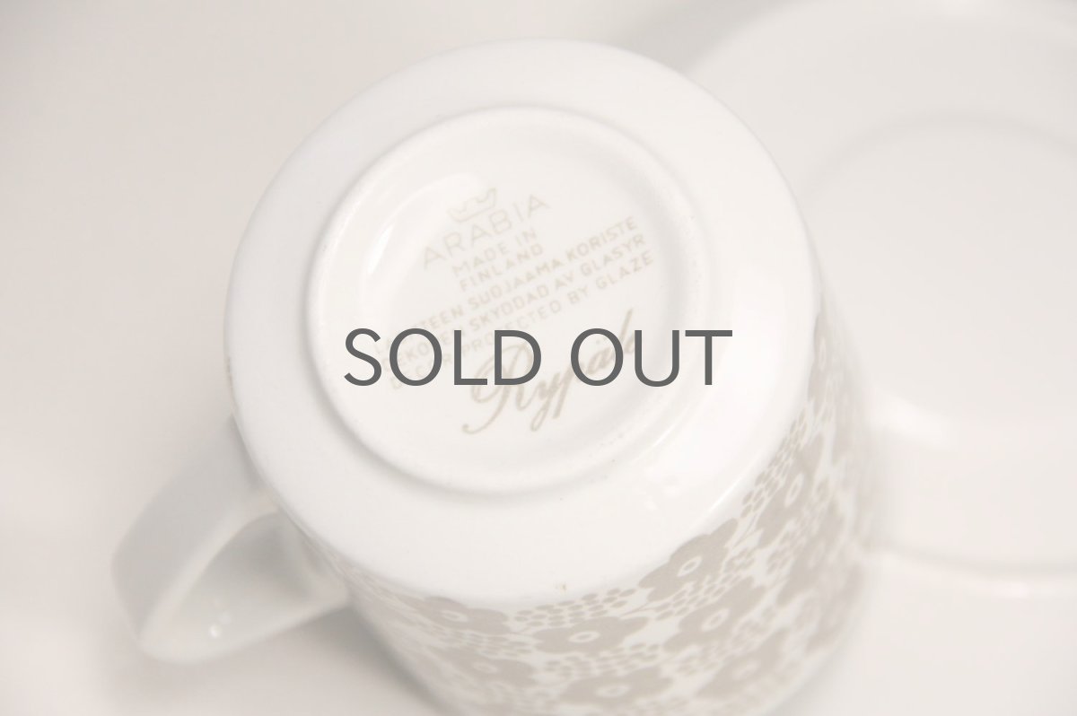 画像4: 北欧ビンテージ食器/ARABIA/アラビア/Rypale/リュパレ/コーヒーカップ＆ソーサー/グレー/ No.2 (4)