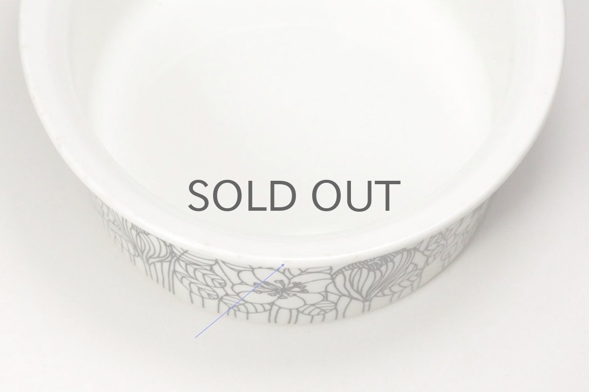 画像4: ARABIA/アラビア/Krokus/クロッカス/シュガーポット蓋付き/B&W  (4)