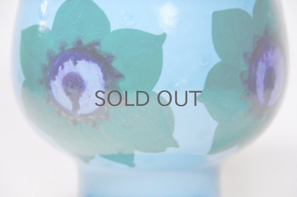 画像2: 北欧ビンテージ/ARABIA/アラビア/Hilkka-Lisa AHOLA/アホラ/ライトブルーフラワーベース (2)