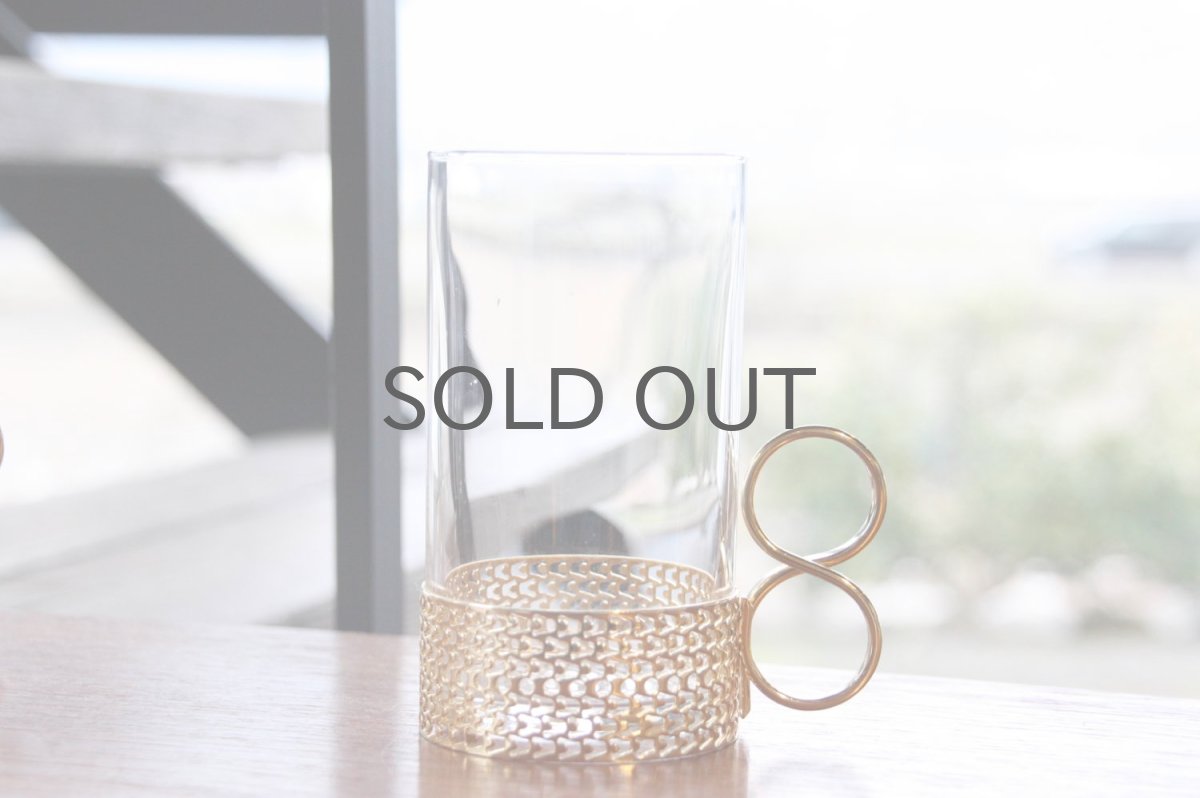 画像5: iittala/イッタラ/TSAIKKA/ゴールドホルダー&クリアロンググラス/24Karaatti/No.2 (5)