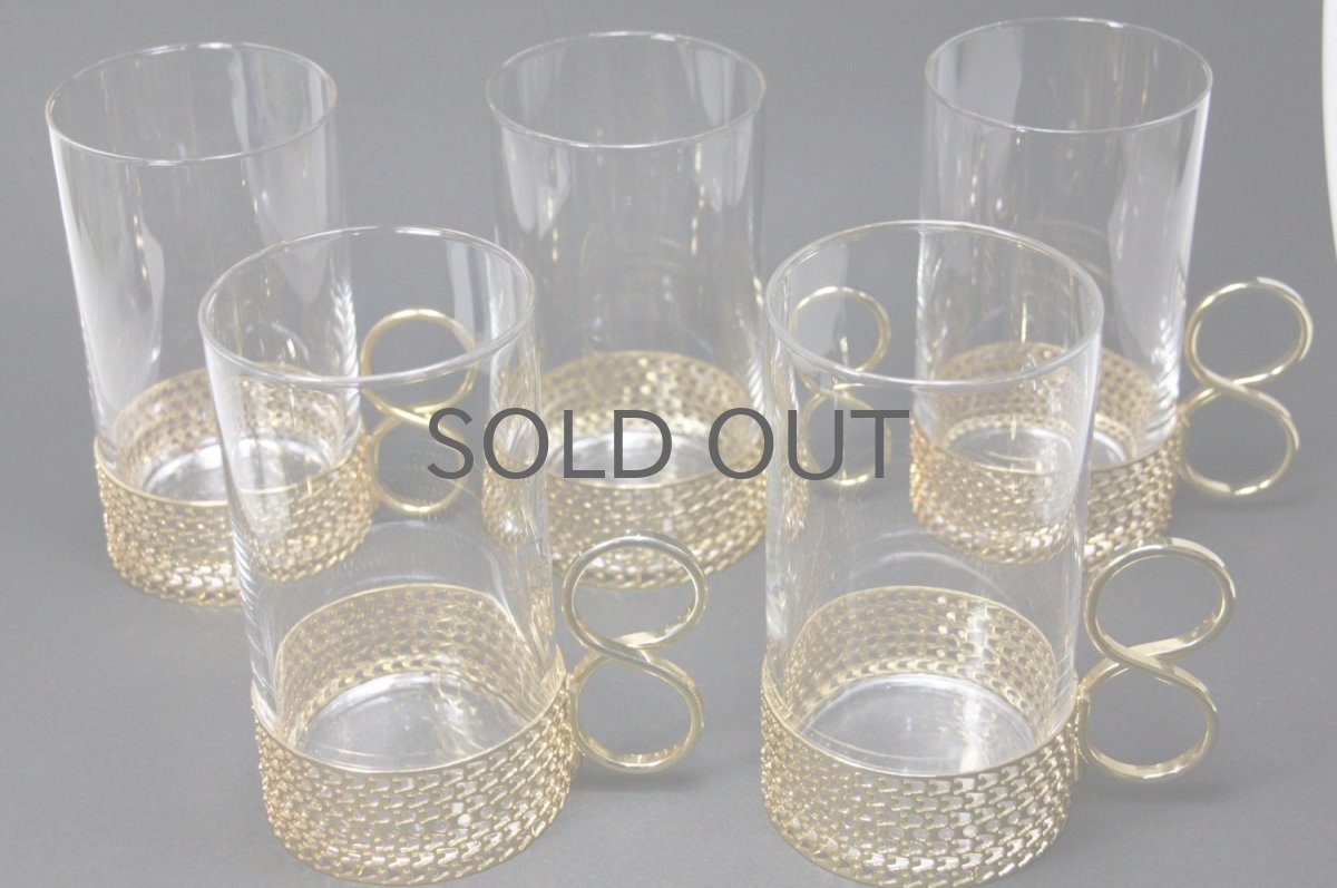 画像4: iittala/イッタラ/TSAIKKA/ゴールドホルダー&クリアロンググラス/24Karaatti/No.1 (4)