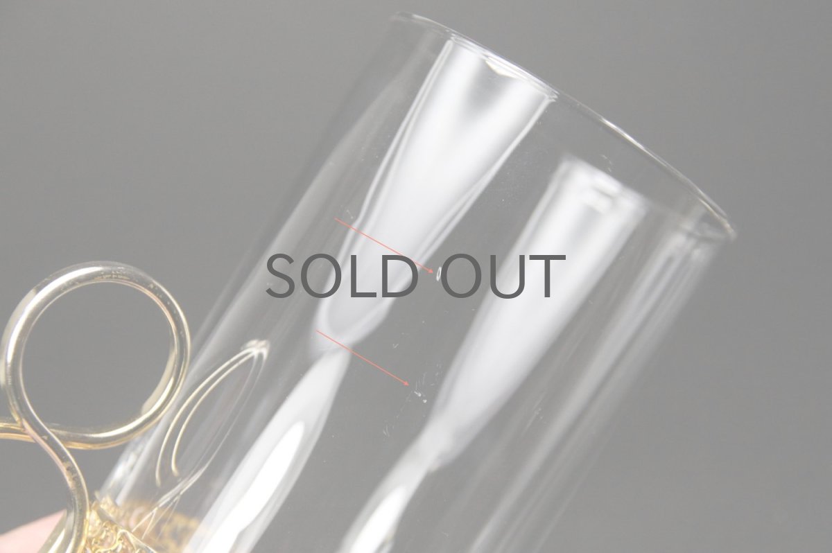 画像3: iittala/イッタラ/TSAIKKA/ゴールドホルダー&クリアロンググラス/24Karaatti/No.2 (3)
