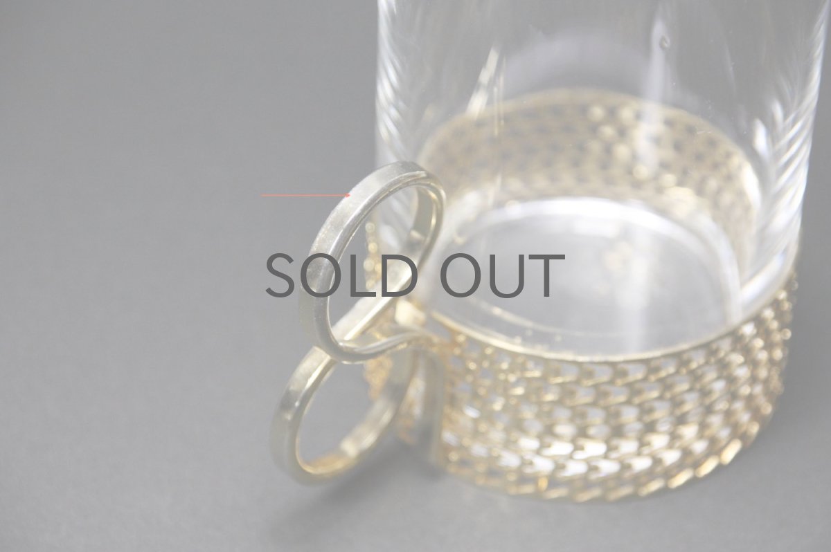 画像2: iittala/イッタラ/TSAIKKA/ゴールドホルダー&クリアロンググラス/24Karaatti/No.2 (2)