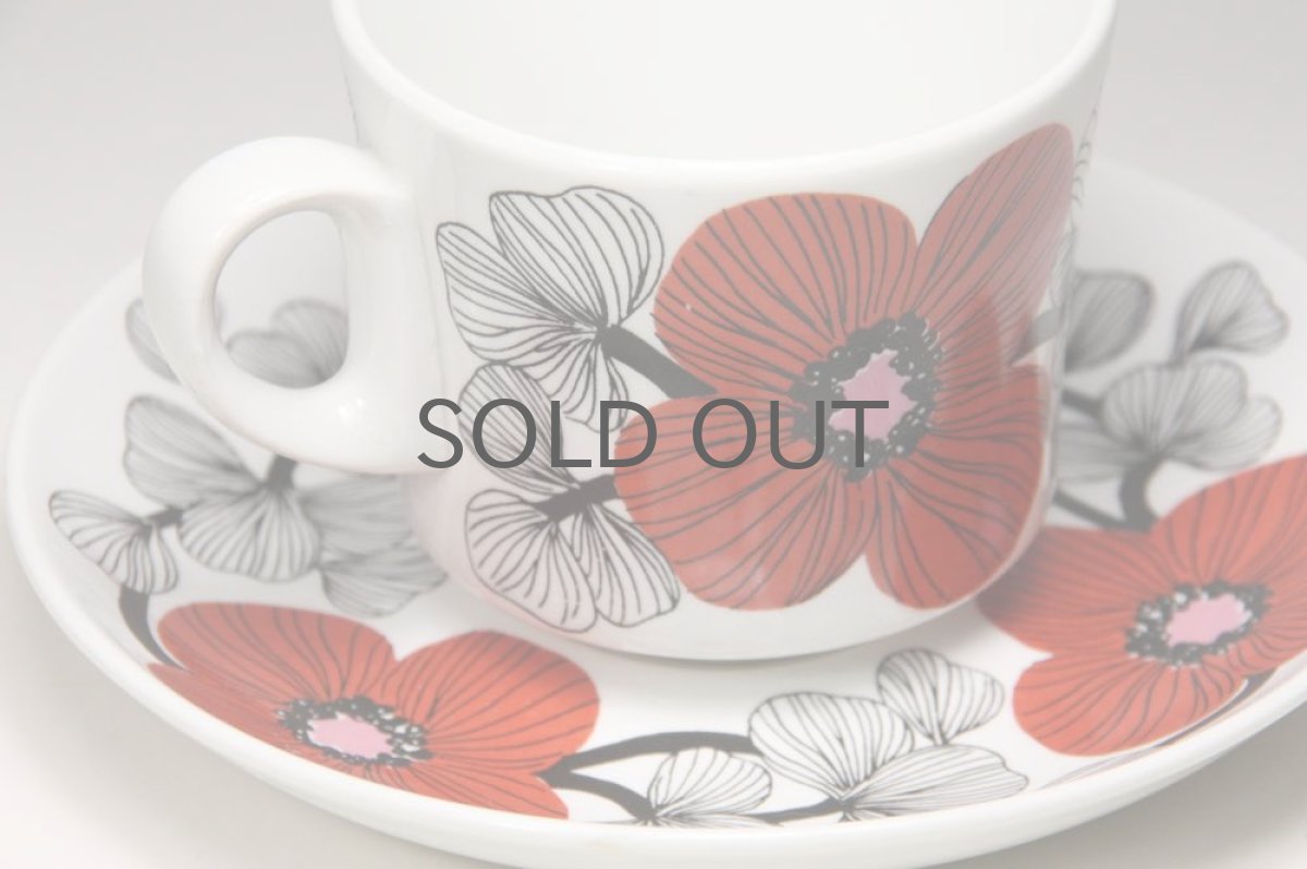 画像2: 北欧ビンテージ食器/ARABIA/アラビア/Isokukka/イソクッカ/コーヒーカップ&ソーサー/No.1 (2)