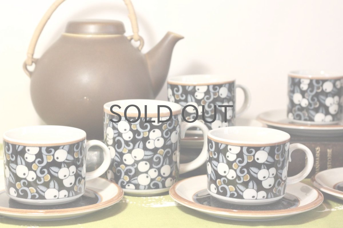 画像9: ビンテージ北欧食器/ARABIA/アラビア/Taika /タイッカ/コーヒーカップ&ソーサー/No.3 (9)