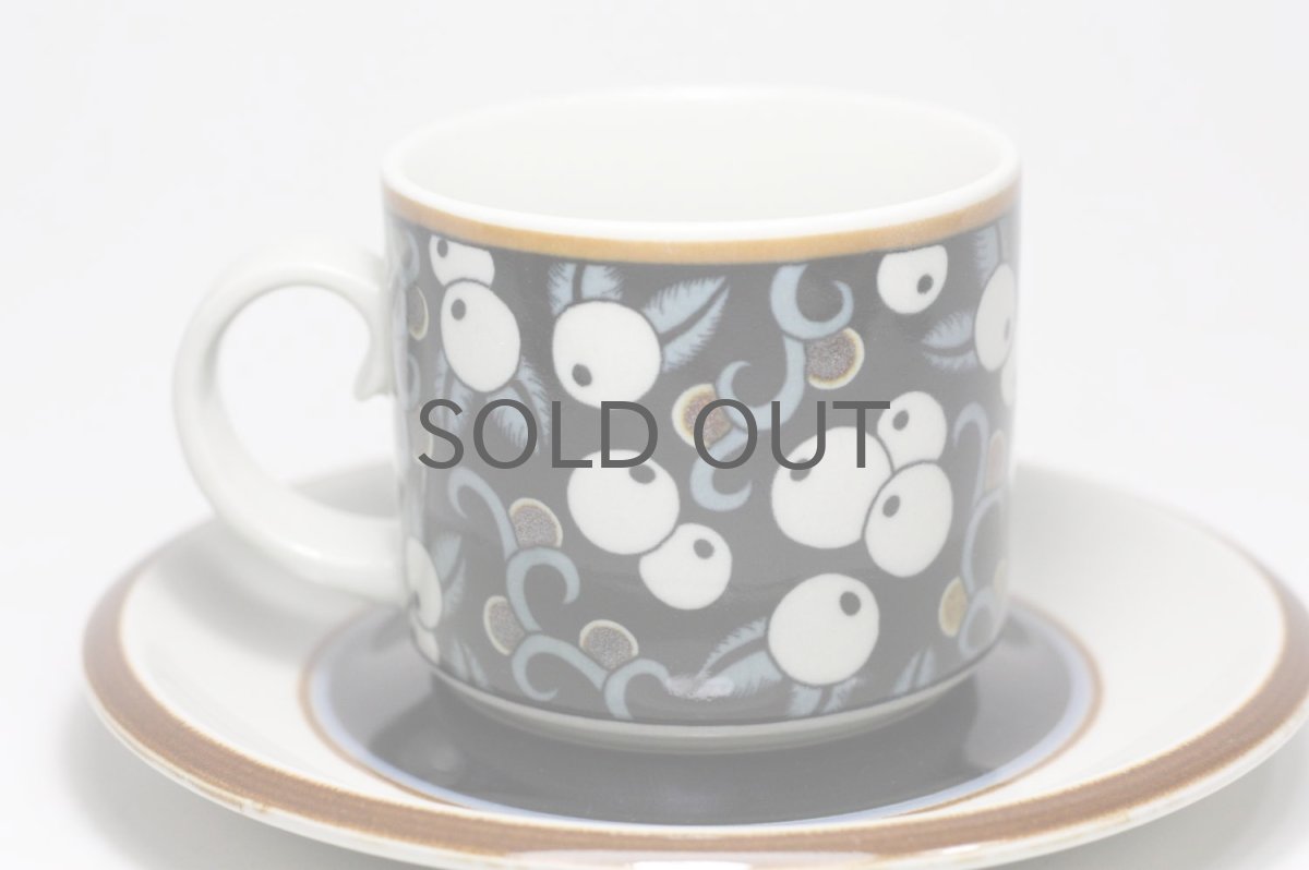 画像2: ビンテージ北欧食器/ARABIA/アラビア/Taika /タイッカ/コーヒーカップ&ソーサー/No.1 (2)