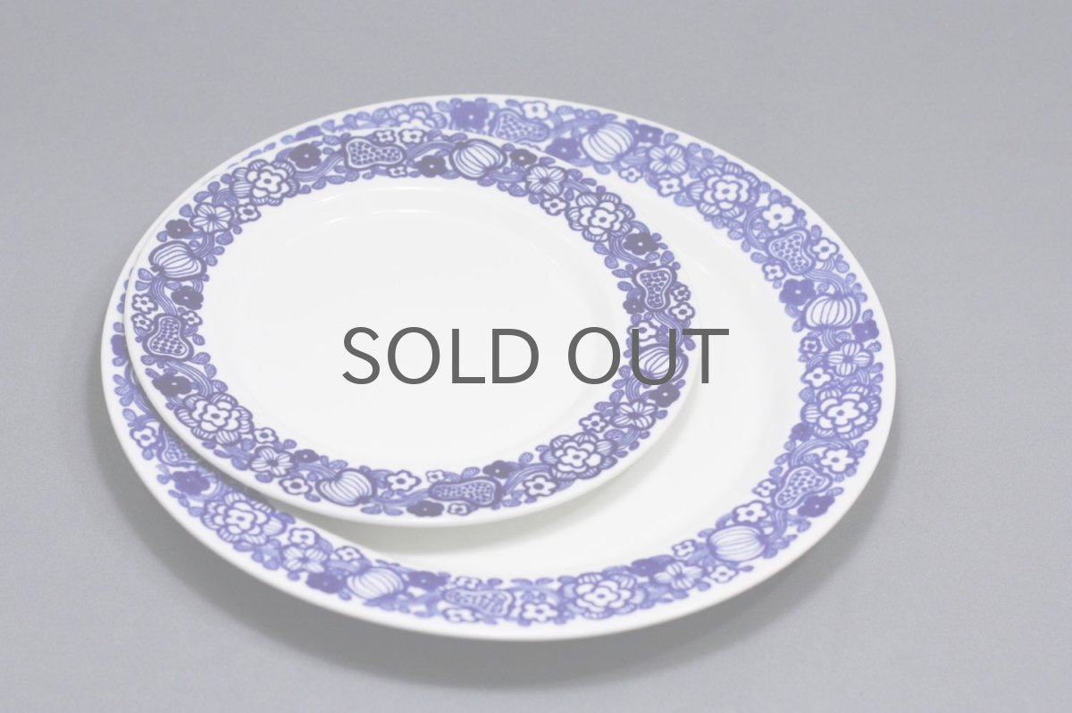 画像8: ARABIA/アラビア/果物&花/17cm/ブルー/プレート (8)