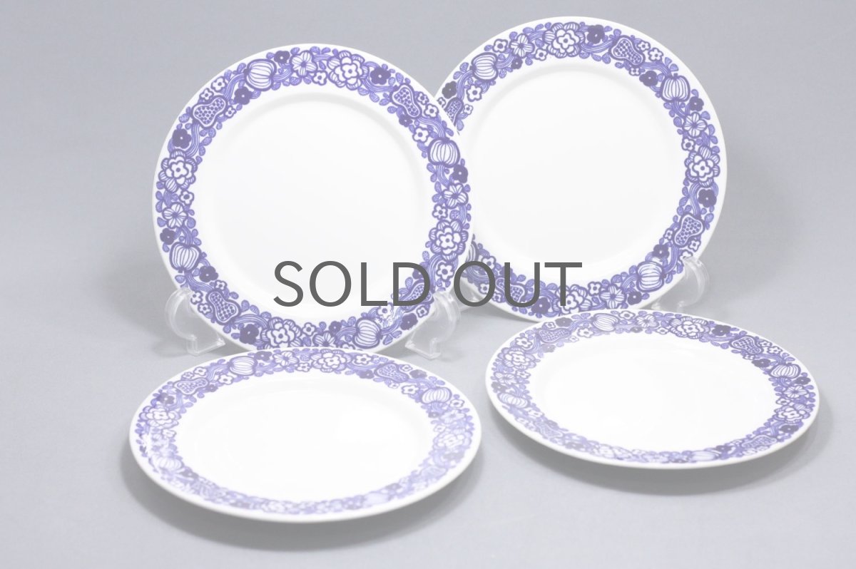 画像5: ARABIA/アラビア/果物&花/17cm/ブルー/プレート (5)