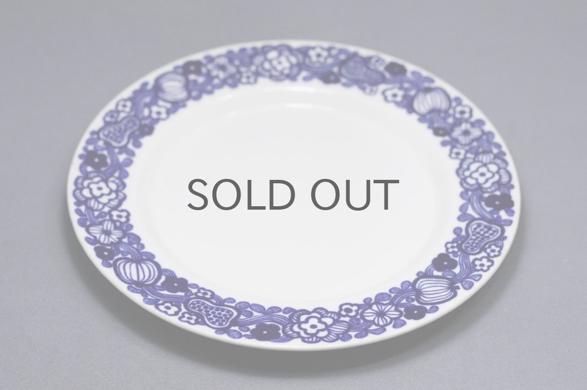 画像3: ARABIA/アラビア/果物&花/17cm/ブルー/プレート (3)