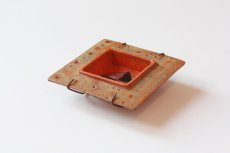 画像2: 北欧ビンテージ/北欧アート/Rut Bryk/ルート・ブリュック/Ashtray/アートオブジェクト/11cm/オレンジ系 (2)