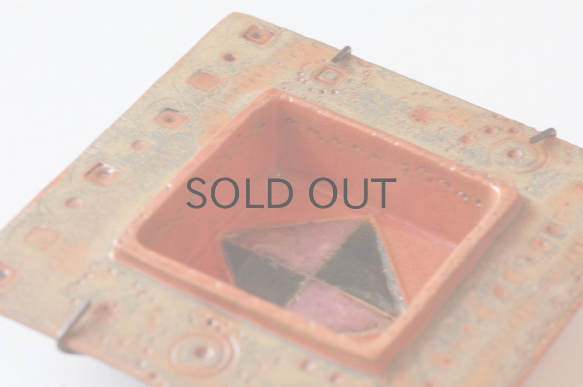 画像4: 北欧ビンテージ/北欧アート/Rut Bryk/ルート・ブリュック/Ashtray/アートオブジェクト/11cm/オレンジ系 (4)