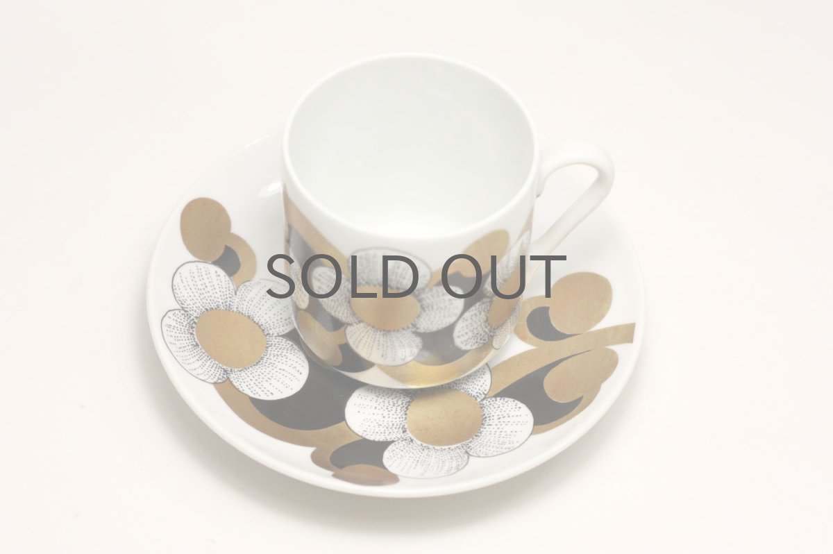 画像2: ARABIA /アラビア/KULTAPALLO/デミカップ＆ソーサー/No.1 (2)