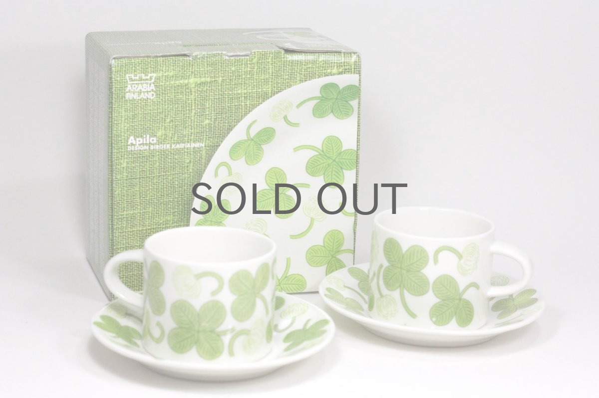 画像5:  北欧ビンテージ/ARABIA/アラビア/Apila/アピラ/コーヒーカップ＆ソーサー/2006復刻版/未使用 (5)