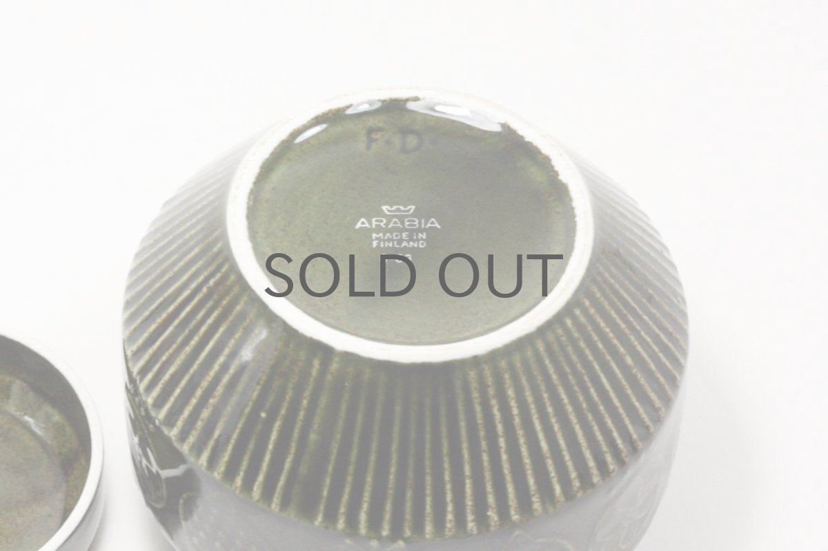 画像5: ARABIA/アラビア /フルーツ柄/ジャムポット/オリーブ (5)