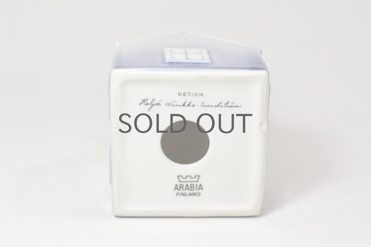 画像5: ARABIA/アラビア/HELJÄ LIUKKO SUNDSTRÖM/ ヘルヤ・リウッコ・スンドストロム/ハウスキャンドル/ライトブルー (5)