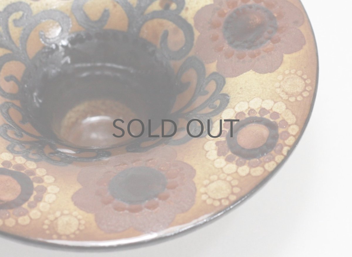 画像3: 北欧ビンテージ/ARABIA/アラビア/Hilkka-Lisa AHOLA/アホラ/キャンドルホルダー/Sサイズ/ブラウン (3)