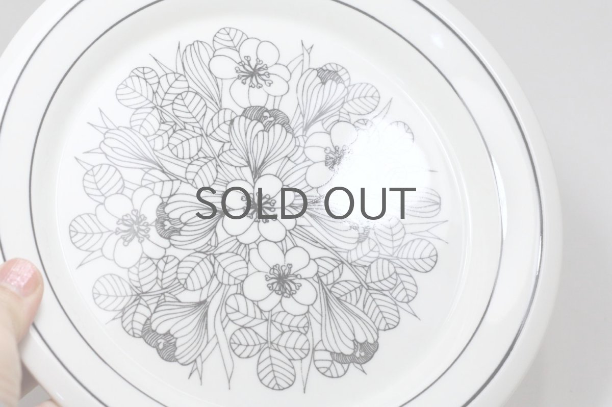 画像3: 北欧ビンテージ食器/ARABIA/アラビア/Krokus/クロッカス/ブラック＆ホワイト/プレート20cm/No.2 (3)