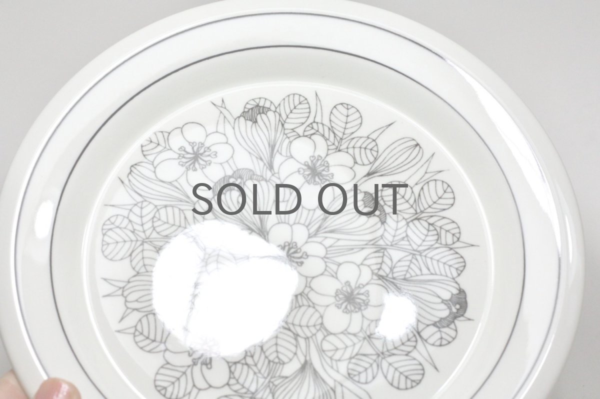 画像3: 北欧ビンテージ食器/ARABIA/アラビア/Krokus/クロッカス/ブラック＆ホワイト/プレート20cm/No.4 (3)