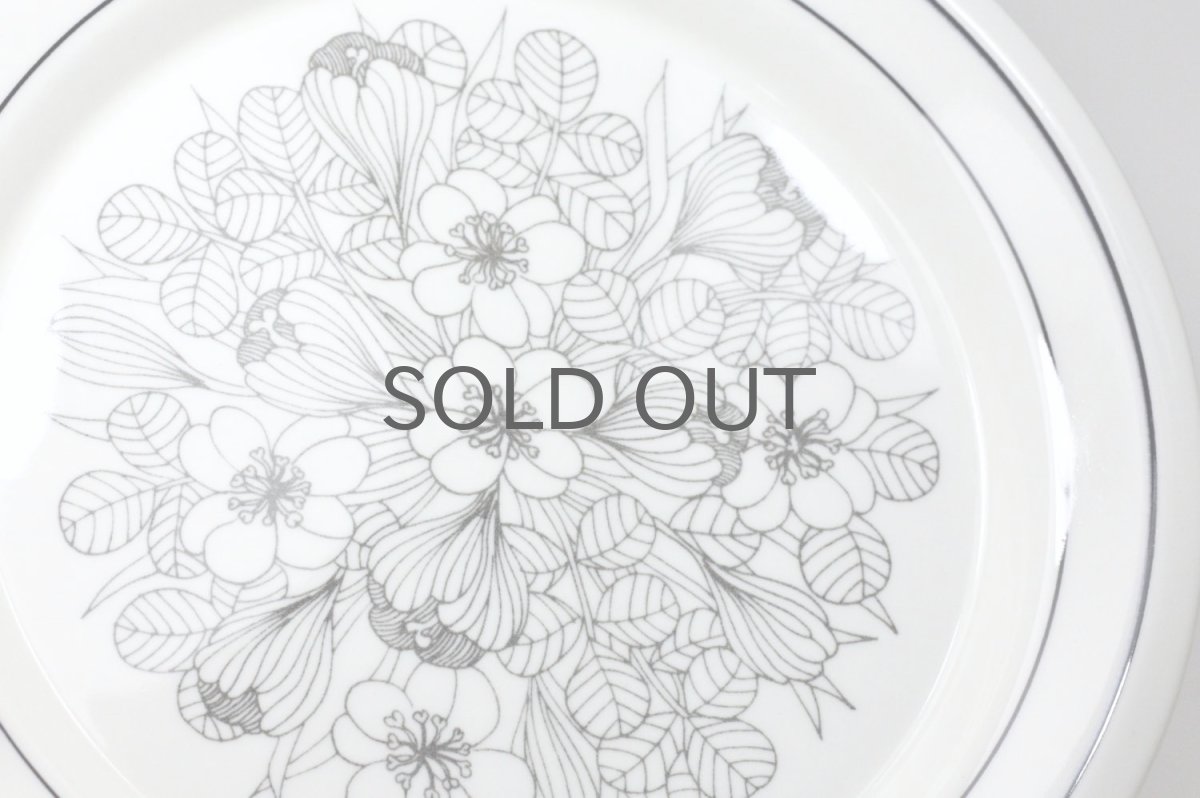 画像3: 北欧ビンテージ食器/ARABIA/アラビア/Krokus/クロッカス/ブラック&ホワイト/プレート20cm/No.5 (3)