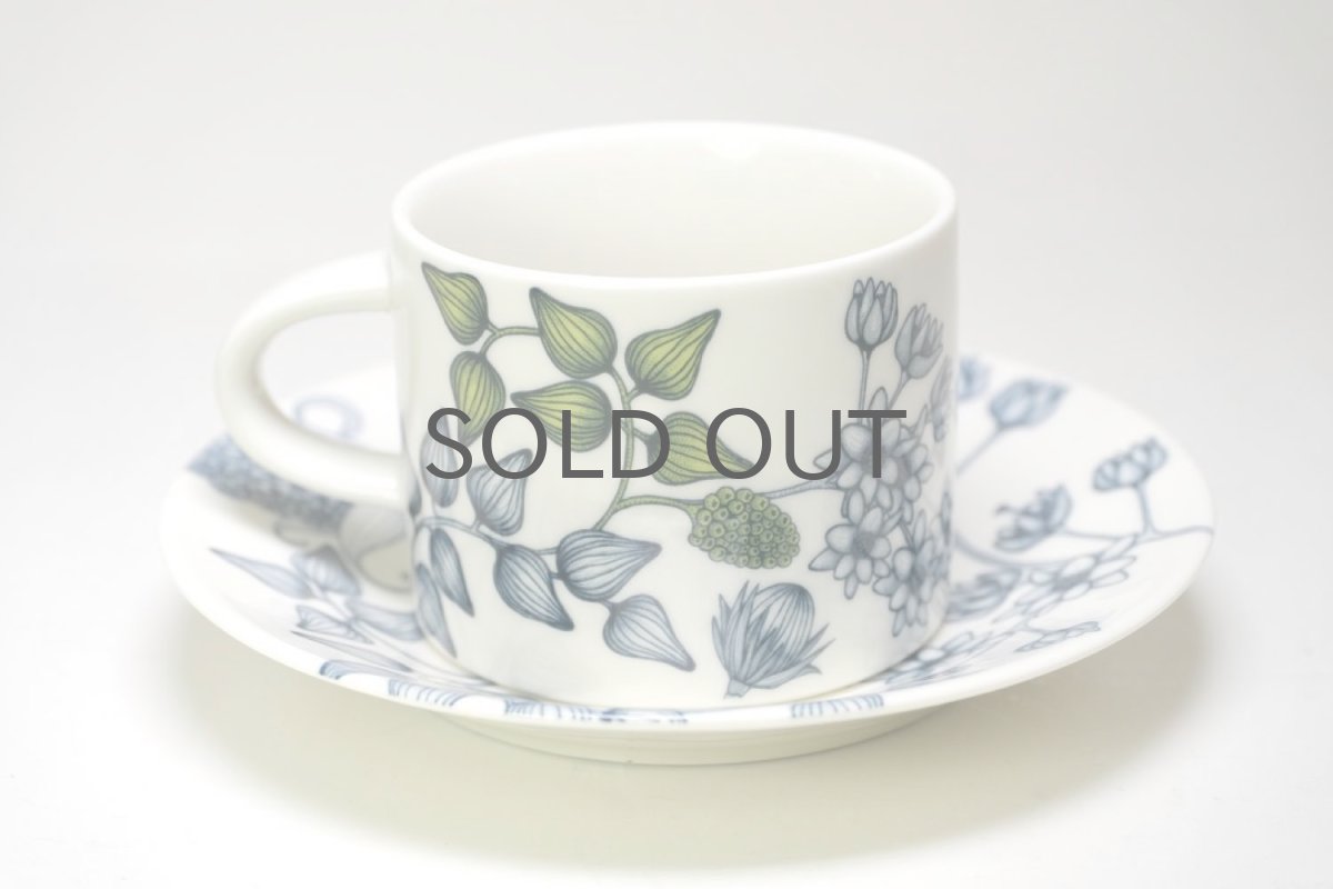 画像2: ARABIA/アラビア/Runo/ルノ/SPRING DROP/スプリングドロップ/ティーカップ&ソーサー/美品 (2)