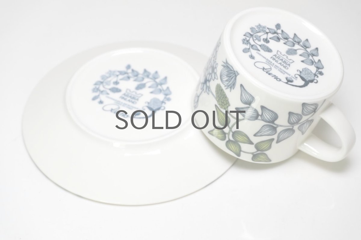 画像5: ARABIA/アラビア/Runo/ルノ/SPRING DROP/スプリングドロップ/ティーカップ&ソーサー/美品 (5)