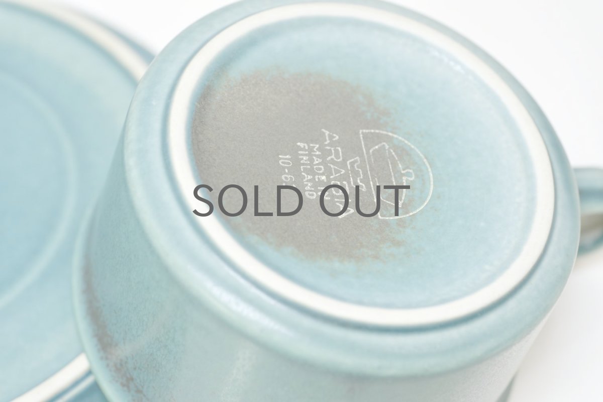 画像4: ARABIA/アラビア/Ruska/ルスカ/貴重ブルー/ティーカップ＆ソーサー/美品/No.1 (4)