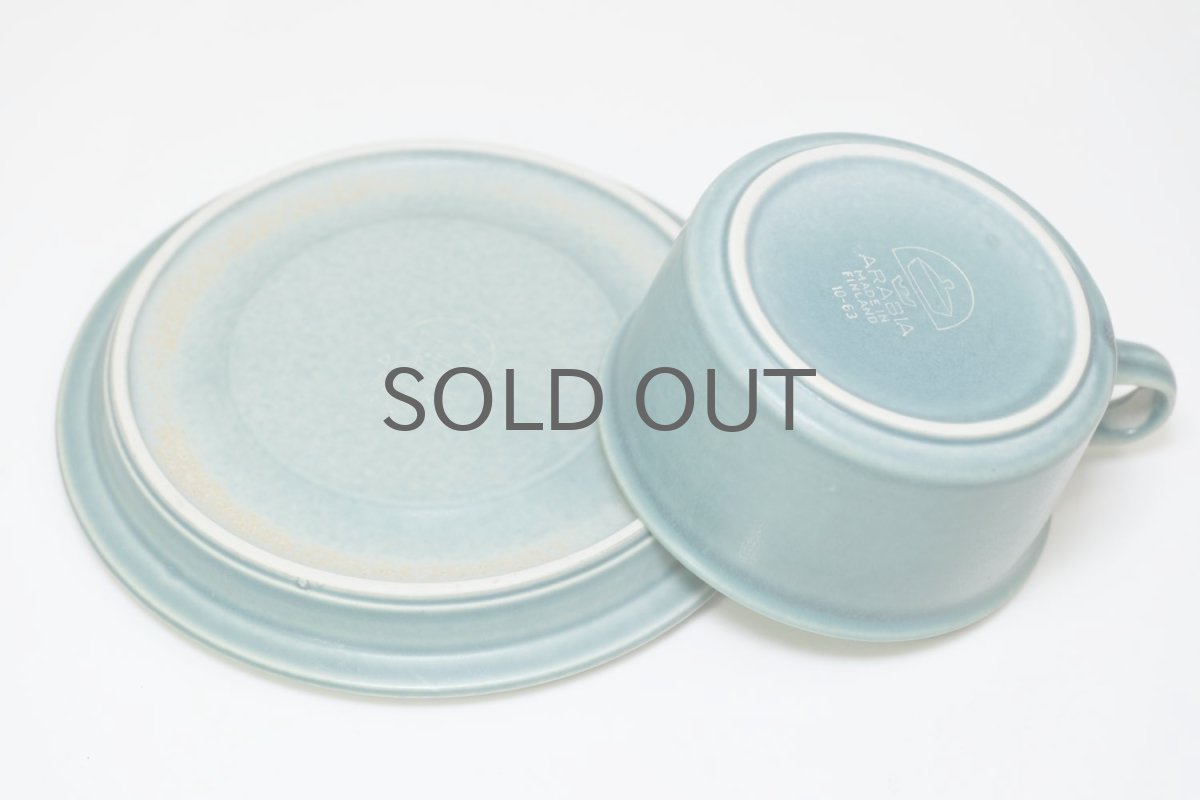 画像3: ARABIA/アラビア/Ruska/ルスカ/貴重ブルー/ティーカップ＆ソーサー/美品/No.2 (3)