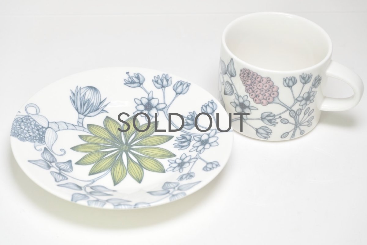 画像3: ARABIA/アラビア/Runo/ルノ/SPRING DROP/スプリングドロップ/ティーカップ&ソーサー/美品 (3)