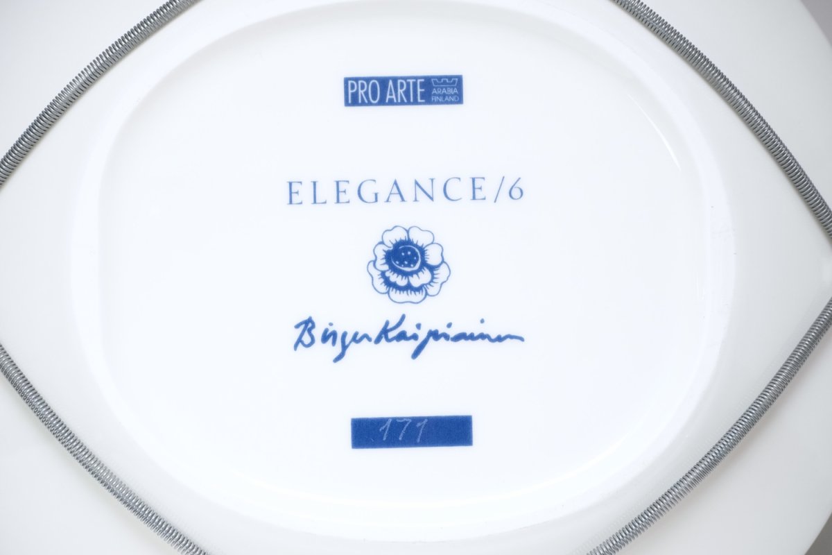 画像6: 【お値下げ】ARABIA/アラビア/Birger Kaipiainen/ビルガー カイピアイネン/ELEGANCEシリーズ/No.6/ウォールプレート (6)