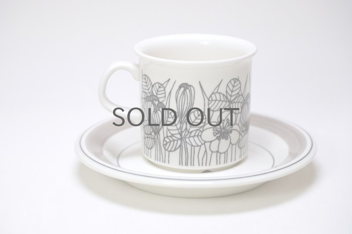 画像3: 北欧ビンテージ食器/ARABIA/アラビア/Krokus/クロッカス/グレーリム/デミタスカップ&ソーサー (3)