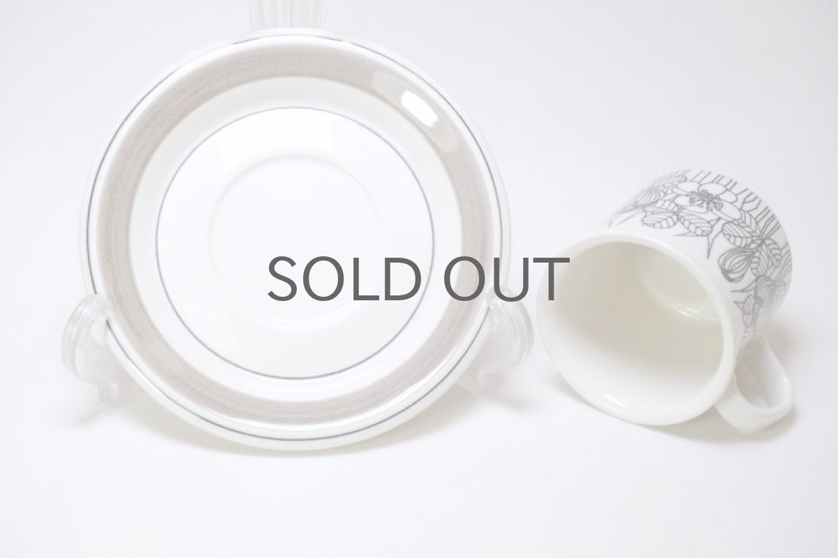 画像6: 北欧ビンテージ食器/ARABIA/アラビア/Krokus/クロッカス/グレーリム/デミタスカップ&ソーサー (6)